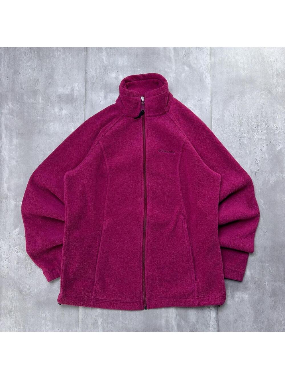 Y2K Pink Columbia Sportswear Fleece Full Zip Jacket